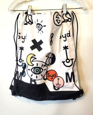Graphic SYD Photo/Genics Merch Unisex Streetwear Drawstring Backpack Tote Bag